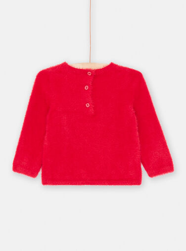Baby girl's soft red sweater SIWAYPULL / 23WG09S1PULF529