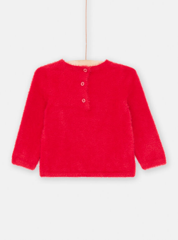 Baby girl's soft red sweater SIWAYPULL / 23WG09S1PULF529