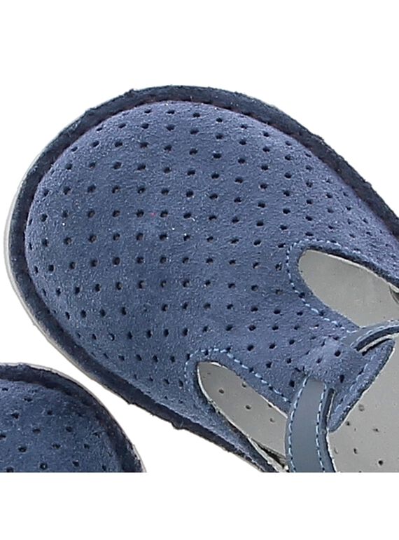 Baby boys' leather T-bar shoes CBGSALBASI2 / 18SK38W1D3HC218