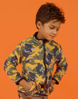 Child boy's reversible fleece vest with zip MOSAUGIL / 21W902P1GILJ922
