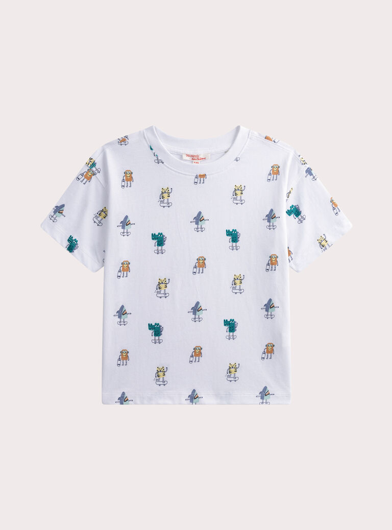 White TEE SHIRT SS WOJOTIAOP3 / 25S902M1TMC000