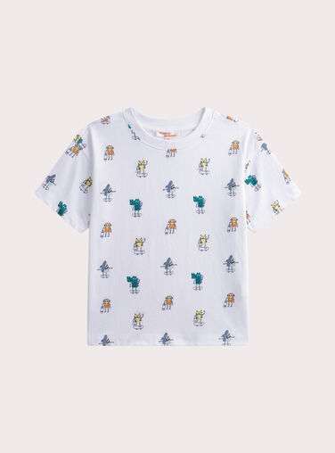 White TEE SHIRT SS WOJOTIAOP3 / 25S902M1TMC000