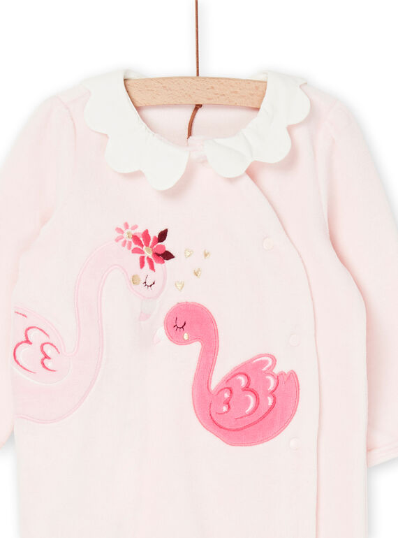 Pink romper with long sleeves REFIGREFLAM / 23SH13D4GRED322