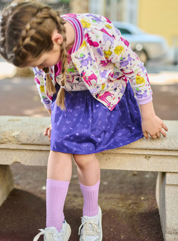 Reversible night-blue skirt SALINJUP / 23W901H1JUP713