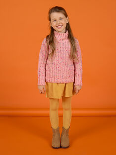 Child girl pink knit sweater MASAUPULL / 21W901P1PUL303