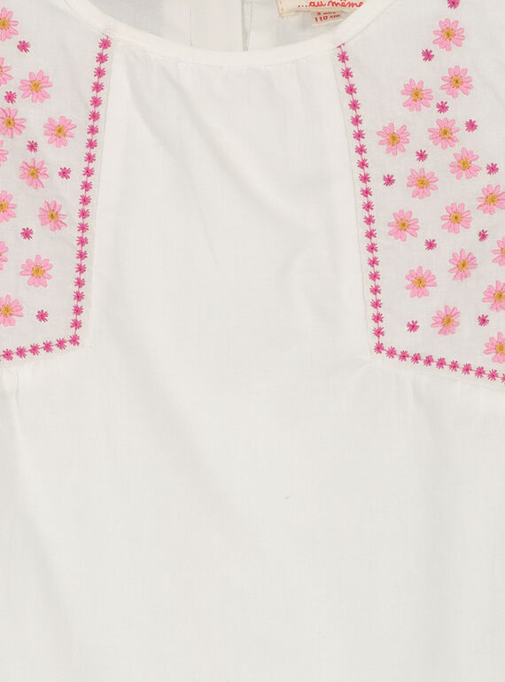 Girls' embroidered smock FAROCHEM / 19S901S1CHE001