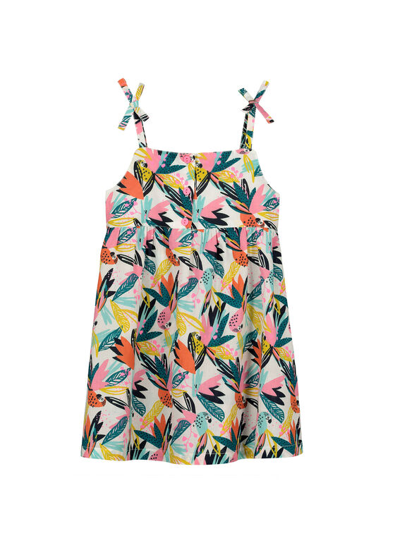 Girls' strappy dress FACUROB1 / 19S901N1ROB000