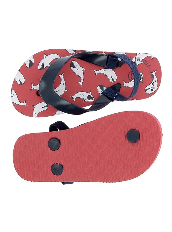 Boys' flip flops CGTONGRED / 18SK36Z3D01050