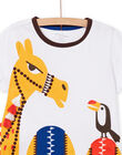 Child boy white animal animation t-shirt and shorts pajama set NEGOPYCCHA / 22SH12H8PYJ000