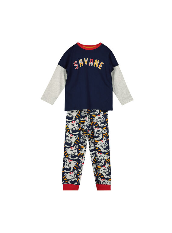 Boys' cotton pyjamas FEGOPYJTIG / 19SH129APYJ070
