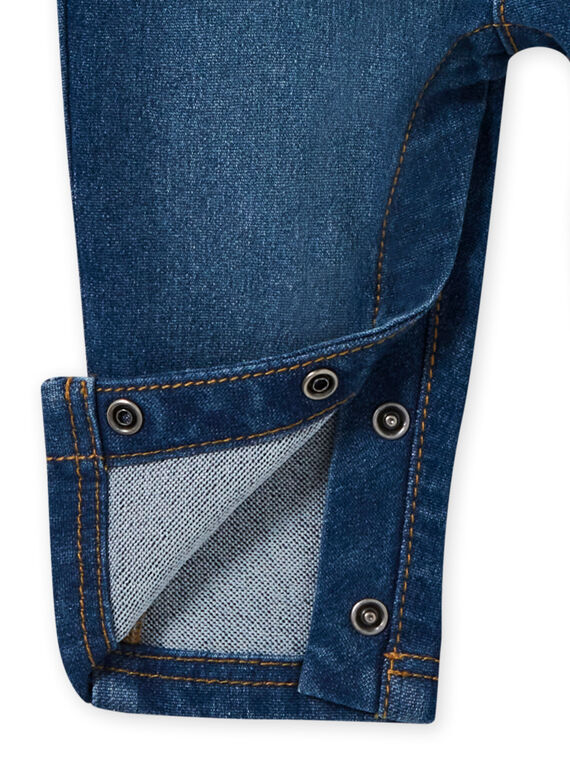 Baby boy's medium denim overalls with teddy bear print MUFUNSAL2 / 21WG10M1SALP274