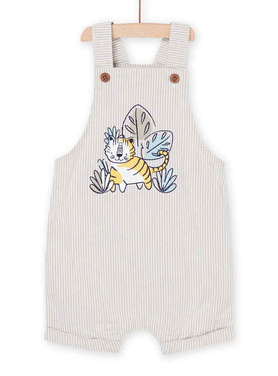 White and purple stripe print overalls RUNEOSAC / 23SG10O1SACI818