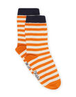 Baby boy orange socks NYOJOCHOR5 / 22SI0263SOQE410