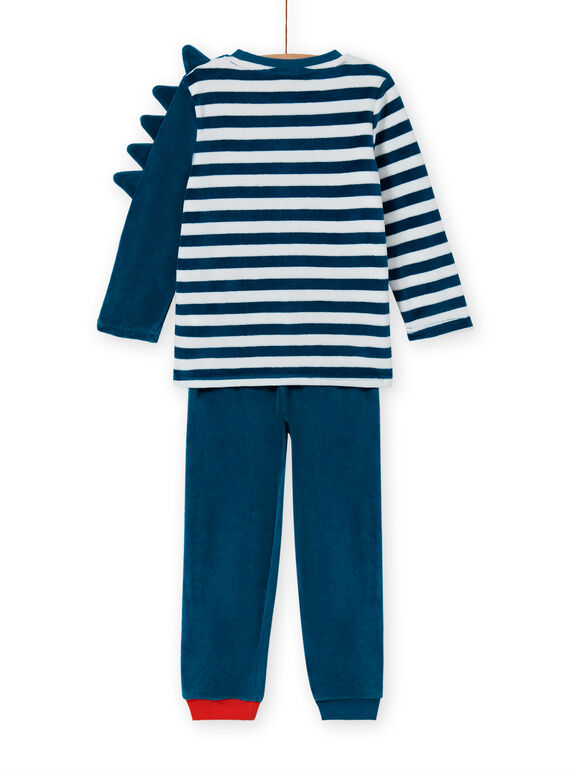 Blue phosphorescent pyjama set with crocodile pattern for boys MEGOPYJVER / 21WH1231PYJC225