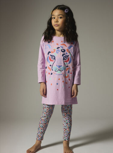 Girls' violet nightdress WEFACHUPAN / 25SH1191CHN320