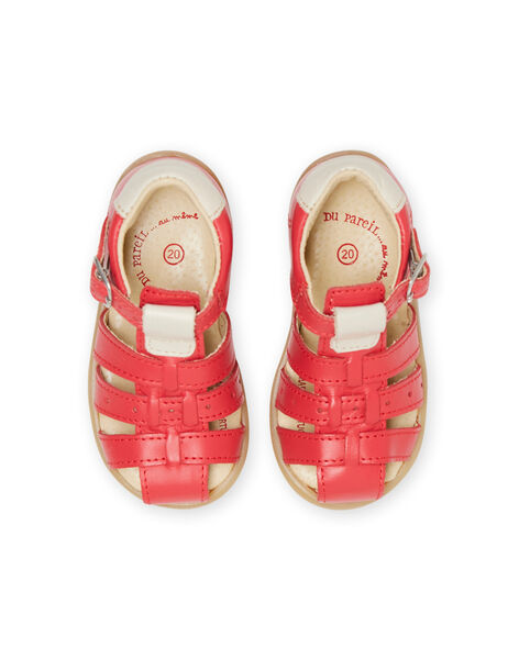 Red sandals baby boy NUSANDSAPHIR / 22KK3846D0E050