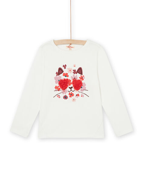Long sleeve t-shirt with cat animation PAPRITEE1 / 22W901P2TML001