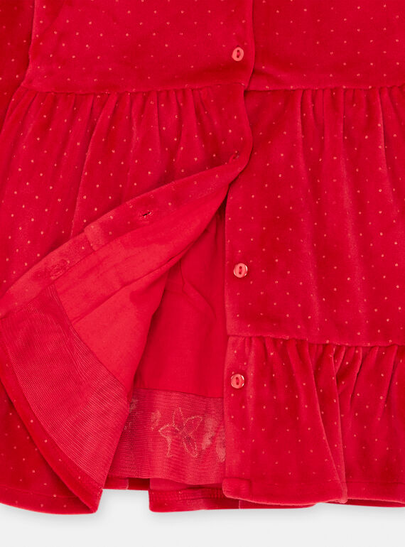 Baby Girl Red Party Dress SIWAYROB1 / 23WG09S2ROBF529