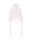 Baby girl pink knitted hat with pompon MYIKABON / 21WI0952BON632