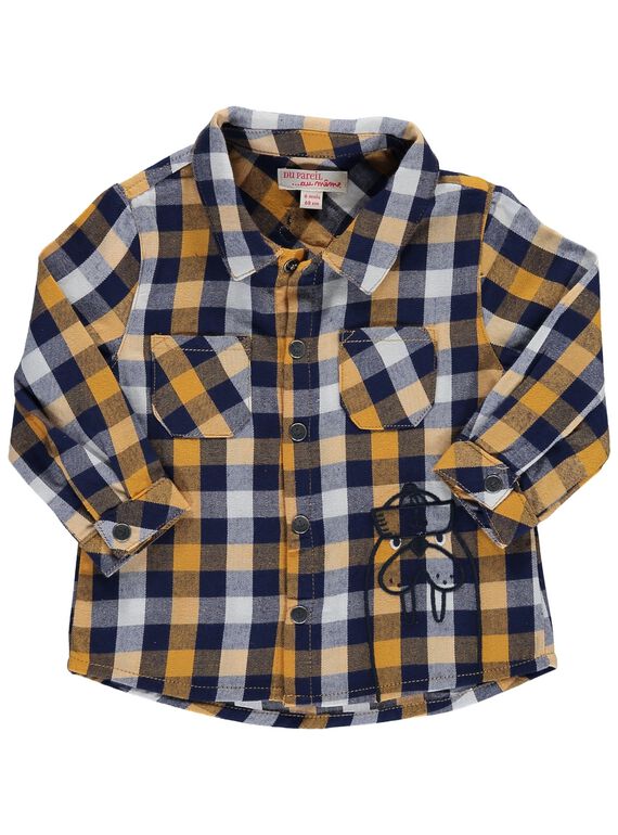 Baby boys' checked shirt DUNAUCHEM / 18WG10G1CHM099