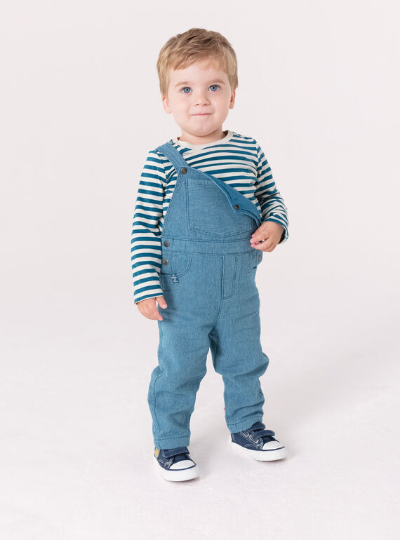 Reversible long-sleeved T-shirt for baby boy  VUKLITEE1 / 24WG1041TML811