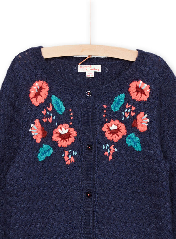 Cardigan with flower embroidery PAMENCAR / 22W901U1CAR713