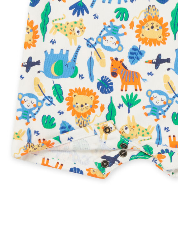 Short dungarees with savannah print RUNAUSAC / 23SG10N1SACA002