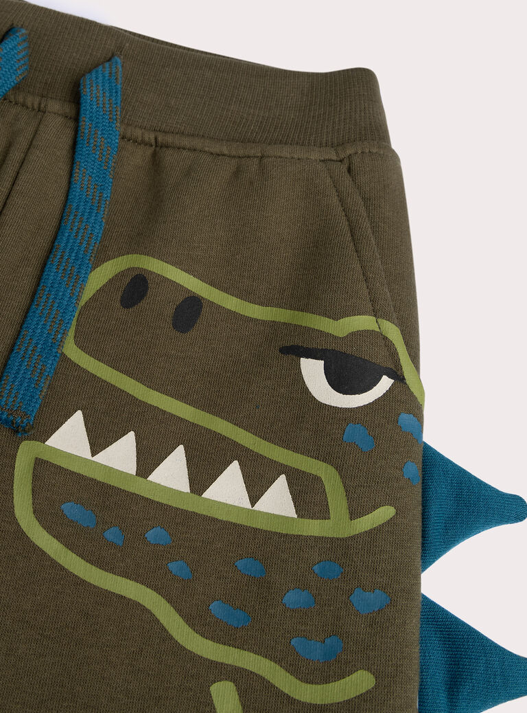 Khaki dinosaur animation jogging for boys  VOKLIJOG / 24W90241JGB609