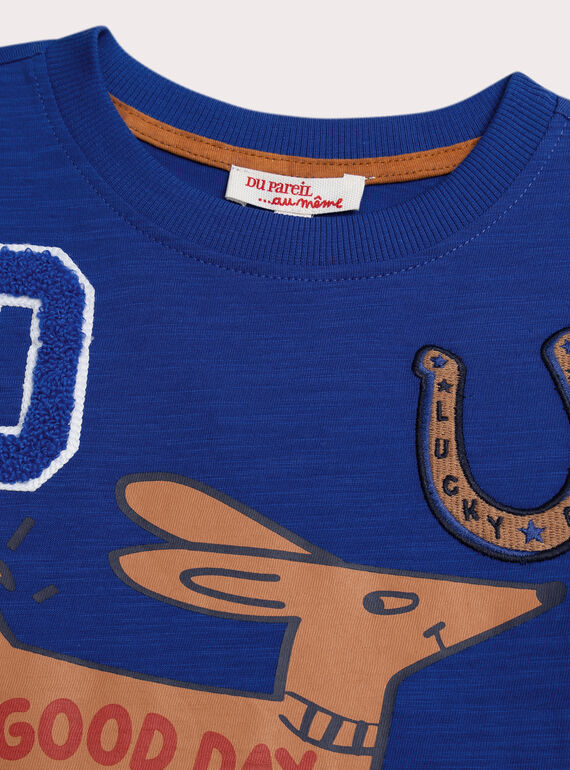 Blue TEE SHIRT LS XOBLUTEE3 / 25W902N2TMLC231