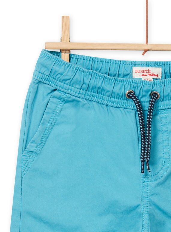 Child boy's sapphire blue Bermuda shorts NOJOBERMU4 / 22S902C3BERC211