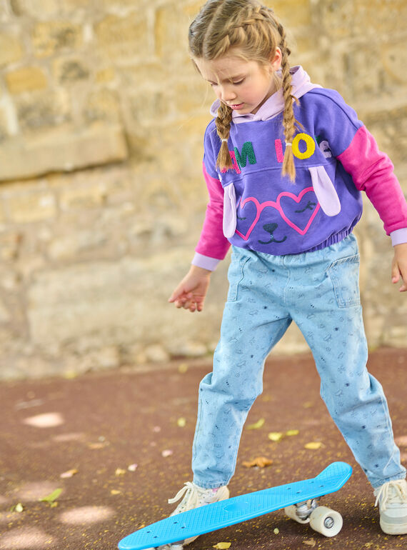 Periwinkle blue hoodie SALINSWEA / 23W901H1SWE221