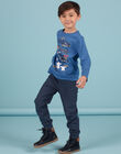 Baby Boy Star Print Midnight Blue Jogging Shorts MOPLAPAN2 / 21W902O2PAN705