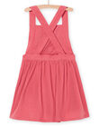 Embroidered ruffled velvet dress PARHUROB3 / 22W901Q2ROBD305