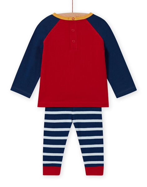Baby boy's striped leggings and T-shirt set MUMIXENS / 21WG10J1ENS505