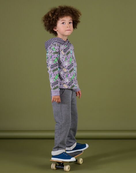 Skateboard and plaid hoodie POKASWE / 22W902L1SWE320
