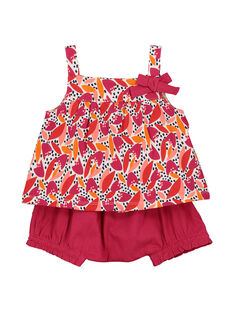 Baby girls' dress and bloomer set FIPLAENS1 / 19SG09P1ENS000
