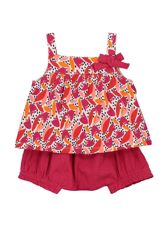 Baby girls' dress and bloomer set FIPLAENS1 / 19SG09P1ENS000
