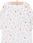 Sleep suit with fancy print ROU1GRE4 / 23SF0561GRE000