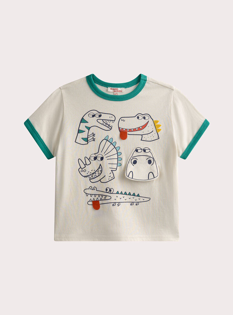 Ivory TEE SHIRT SS WOFITI1 / 25S90251TMC005