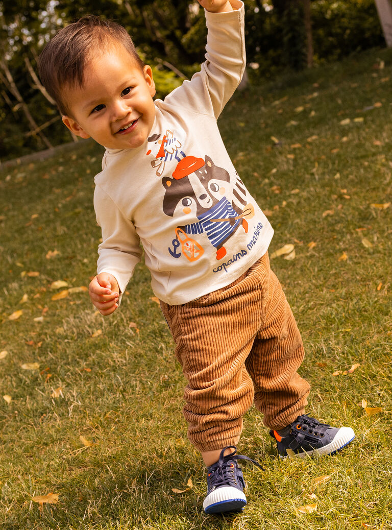 Baby boy's comfortable camel pants SULOPAN / 23WG10R1PAN821