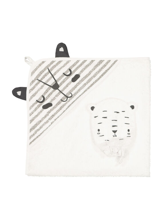 Unisex babies' hooded towel and glove FOU2POIN / 19SF42J1POI000