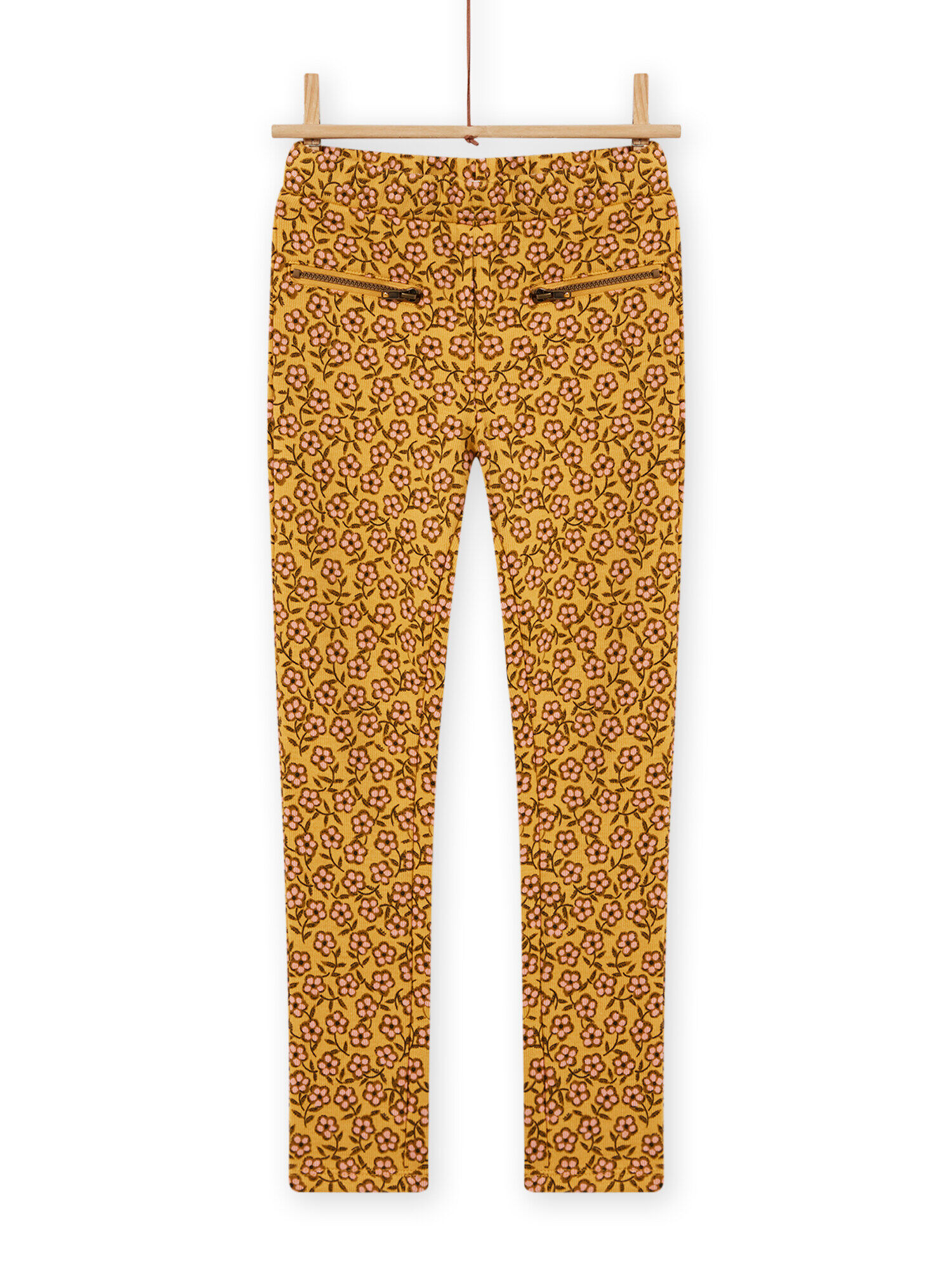 Yellow leopard print trousers cheap