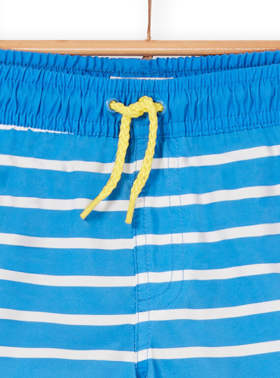 Blue and white bathing shorts for boys LYOMERBOXEX / 21SI02DBMAIC238