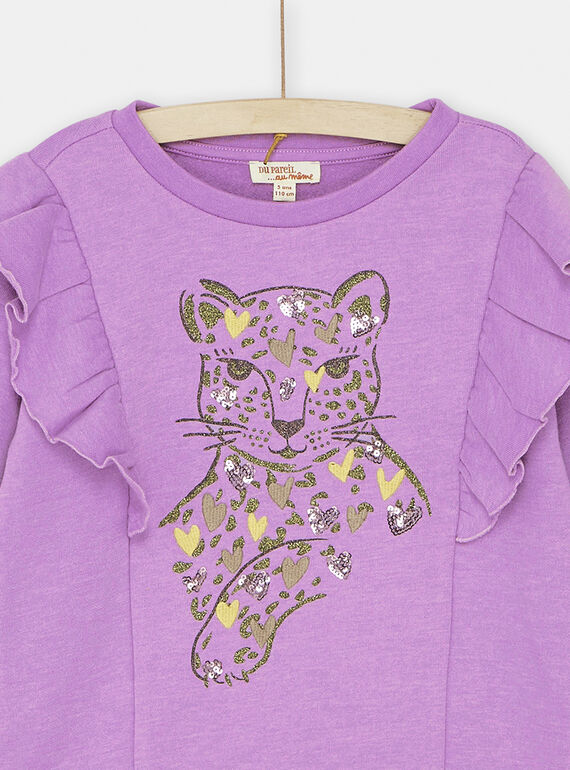 Girl's dark parma sweater SAKYOSWEA / 23W901I1SWE329