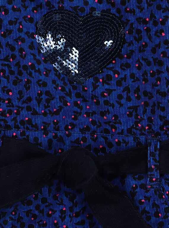 Baby girls' printed dungarees GIBLESAC / 19WG0991SACC226