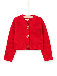 Girl's red vest MACOMCAR1 / 21W901L2CAR408