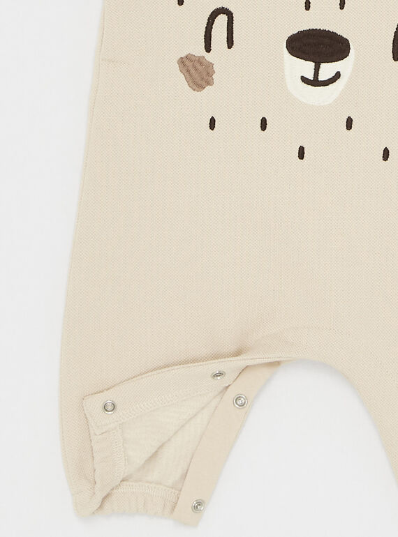 Sand dungarees with bear animation SOU1SAL / 23WF0512SAL808