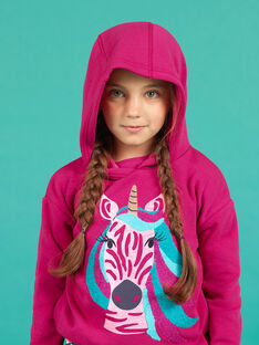 Girl's pink unicorn hoodie MATUSWEA / 21W901K1SWED312