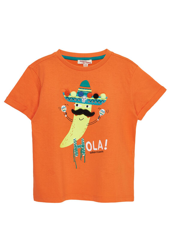 Orange T-shirt JOMARTI2 / 20S902P2TMCE405