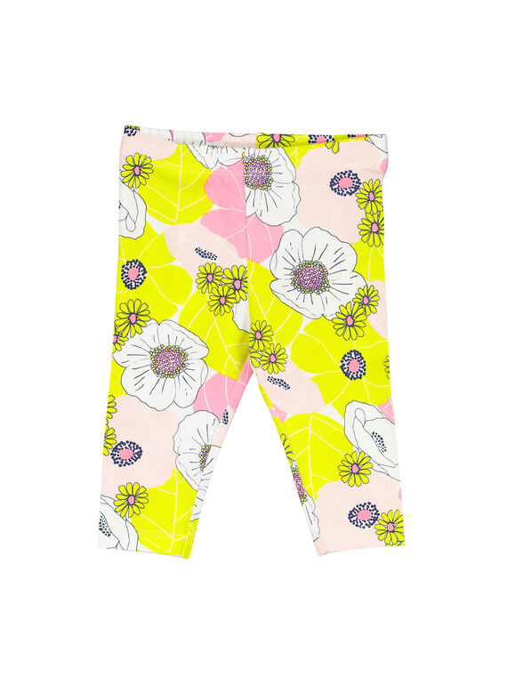Baby girls' floral leggings FYIPOLEG / 19SI09C1CAL099
